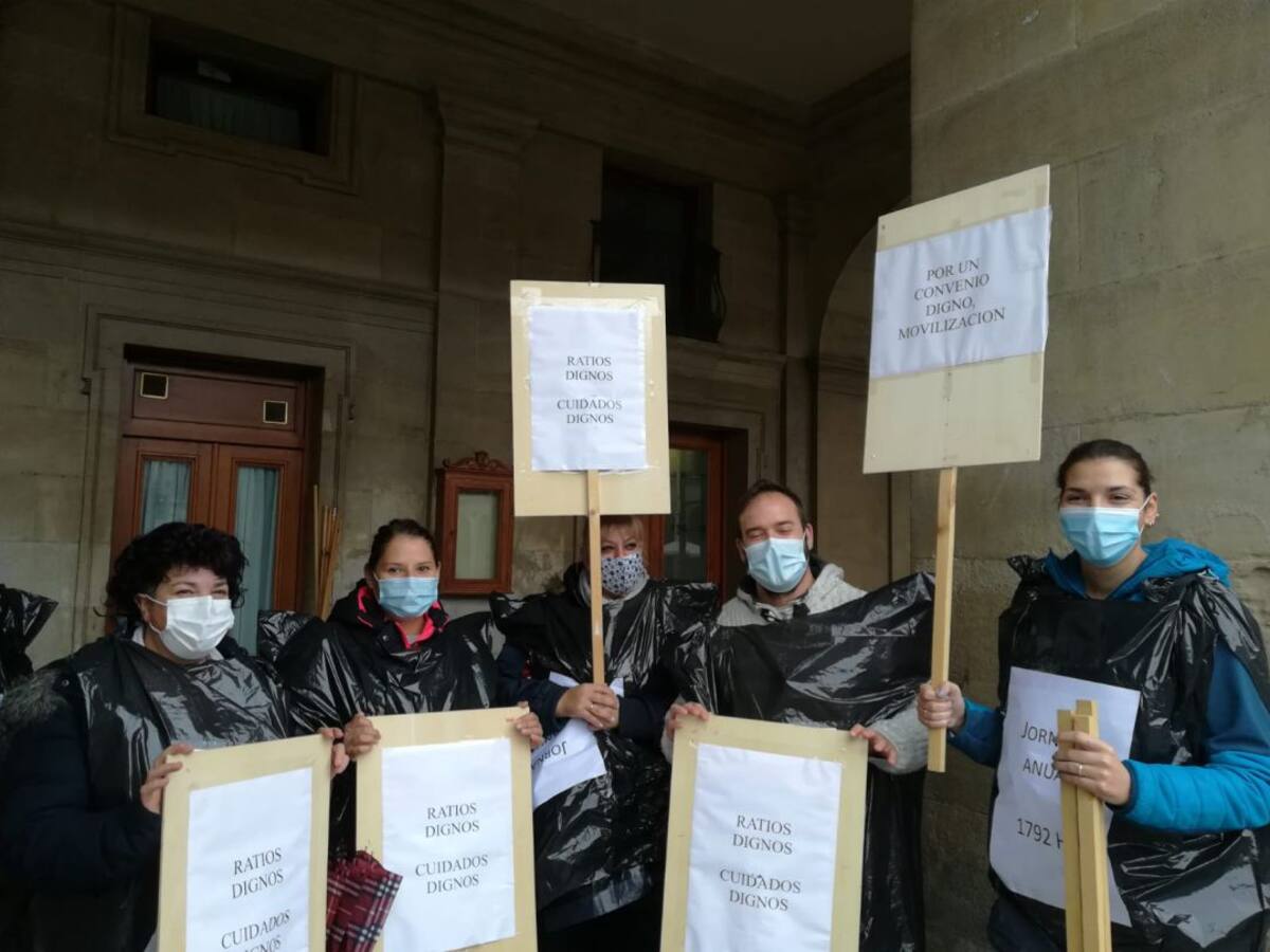 Trabajadoras de residencias privadas en lucha.