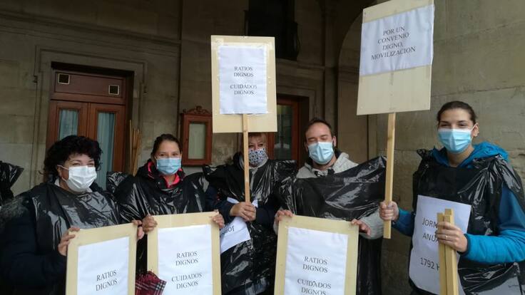 Trabajadoras de residencias privadas en lucha.