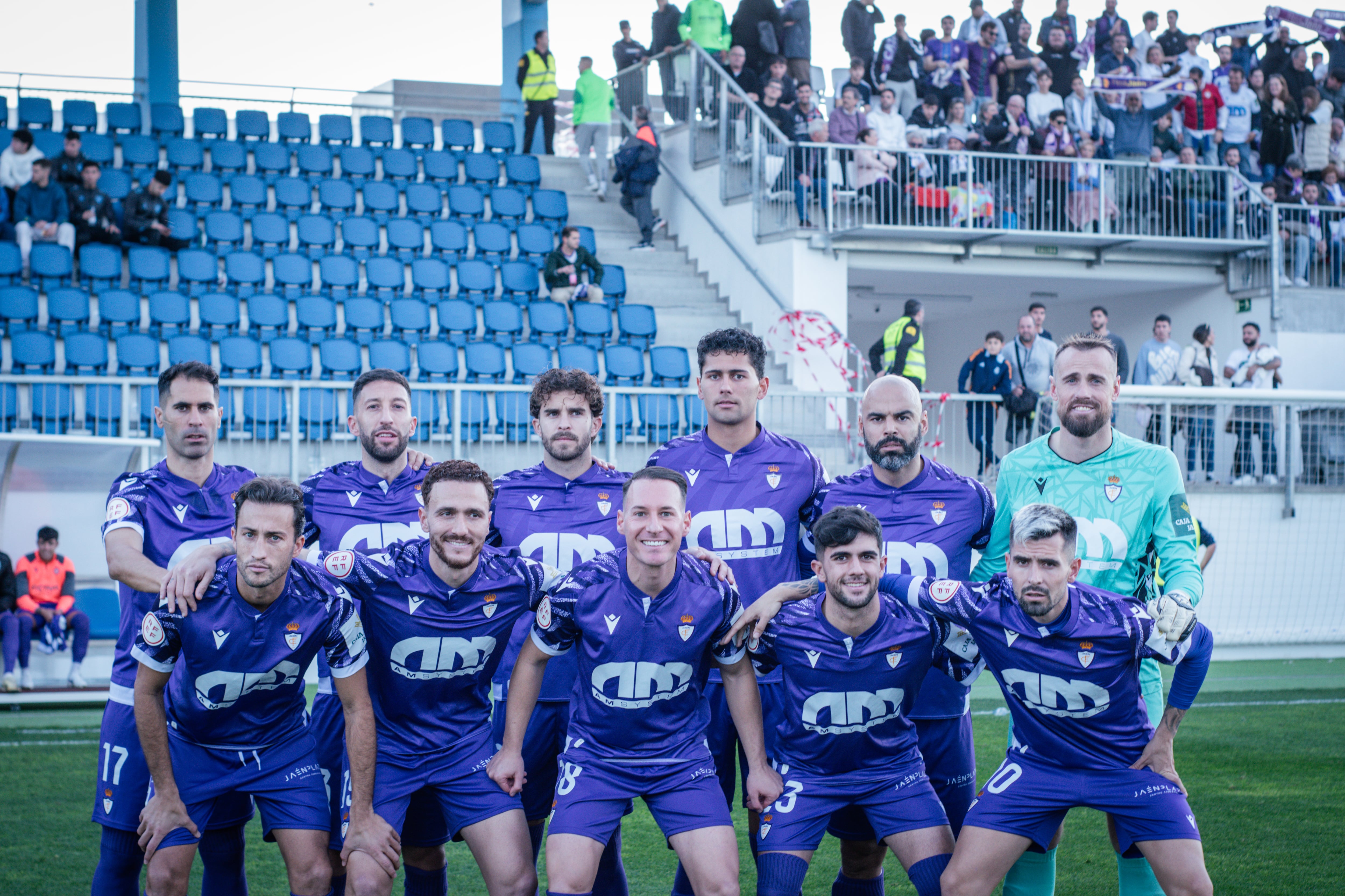 11 inicial del Real Jaén en el partido ante el Atlético Malagueño.