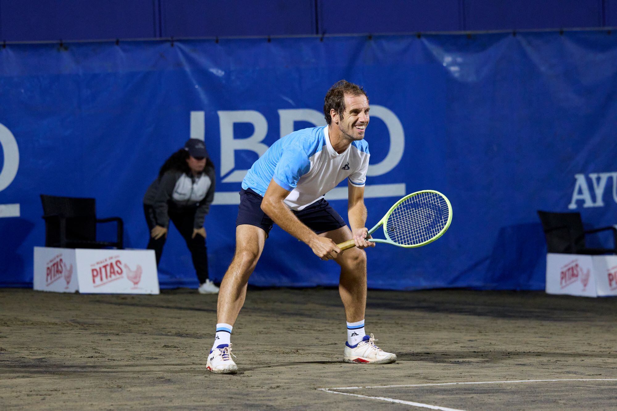 Richard Gasquet durante su participación en el Torneo de Tenis Playa de Luanco 2023