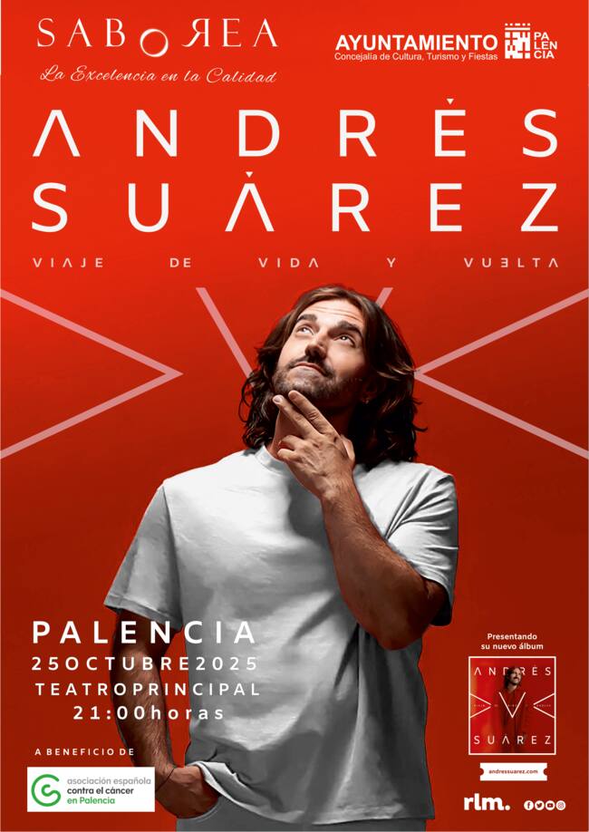 Andrés Suárez estará en Palencia el 25 de octubre