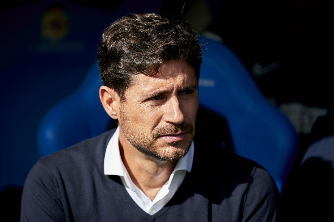 Sánchez del Amo durante un partido con el Málaga