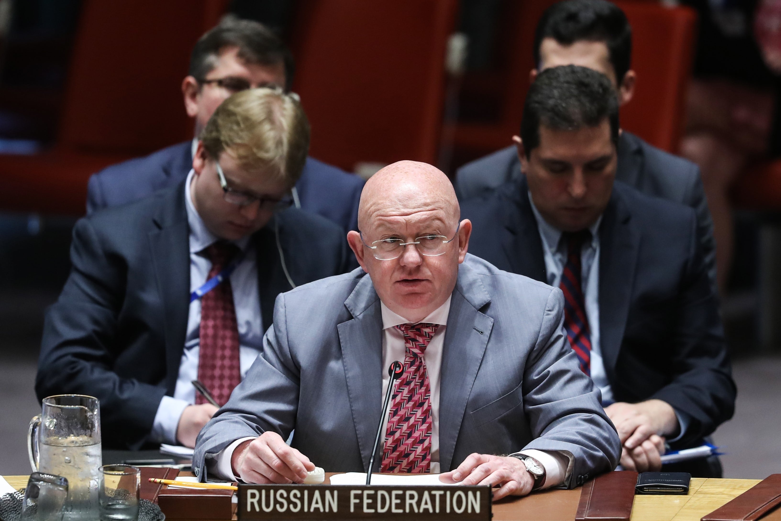 Vasily Nebenzya, representante permanente de Rusia ante las Naciones Unidas.