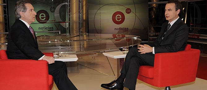 Imagen de la anterior entrevista de Gabilondo a Zapatero