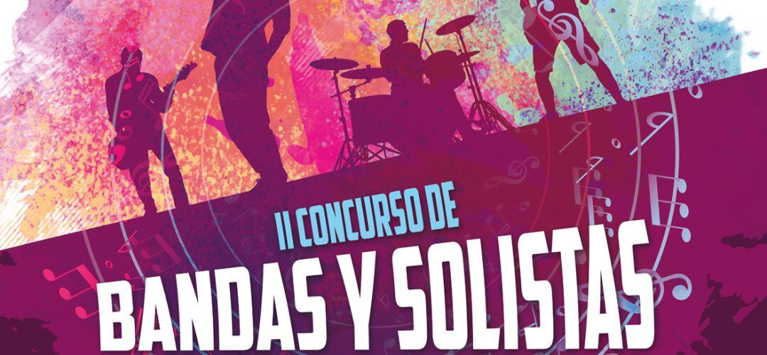 Cartel del II Concurso de Bandas y Solistas