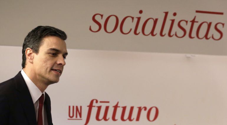 El secretario general del PSOE, Pedro Sánchez, estuvo reunido con los barones durante más de cinco horas este domingo