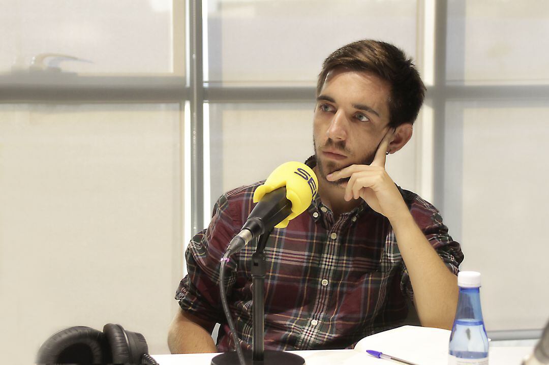 El portavoz de Podem, Fernando Navarro