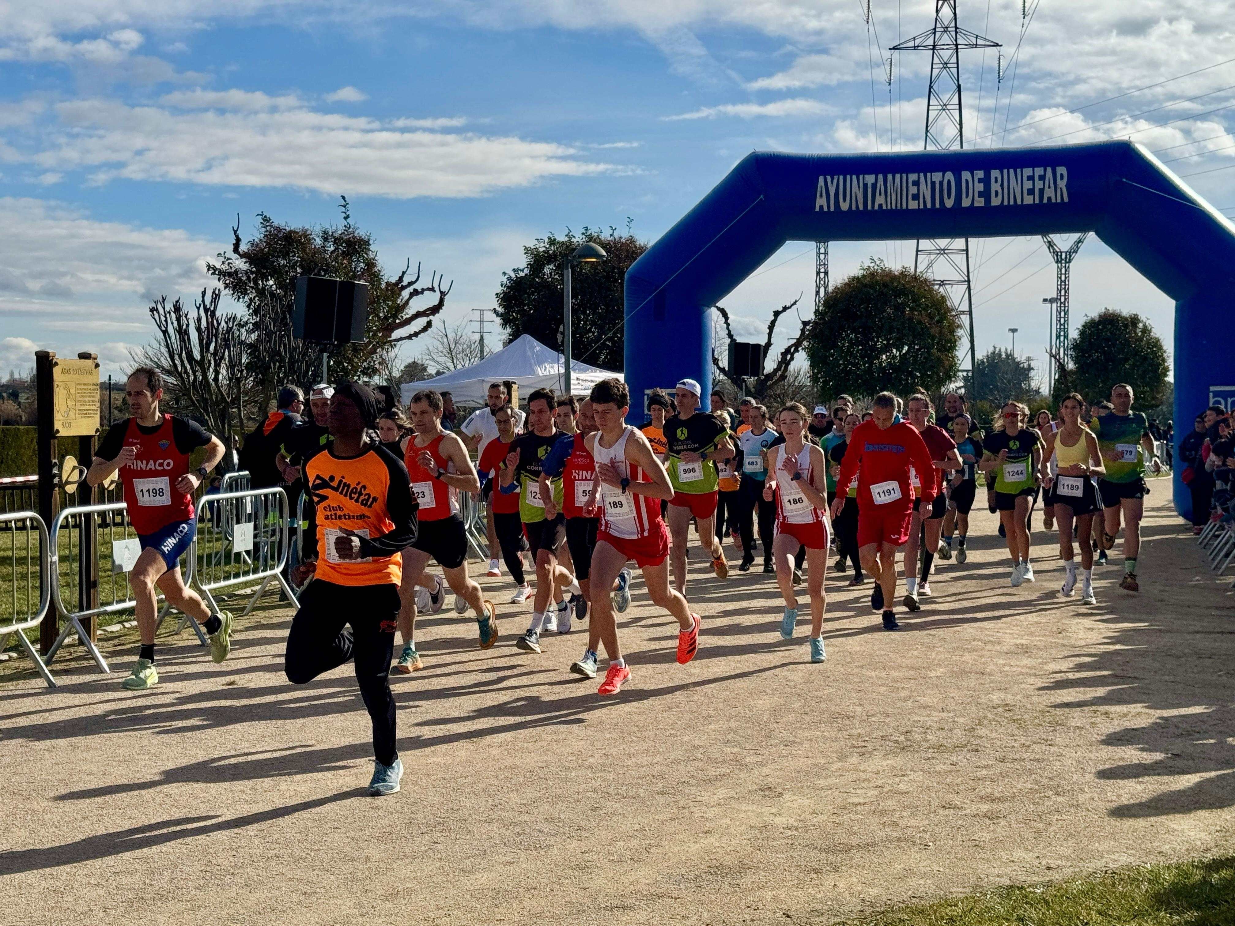 Un momento de la prueba celebrada en Binéfar