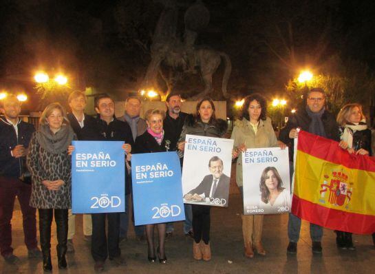 El PP comenzó en la Plaza de Cervantes en Ciudad Real.