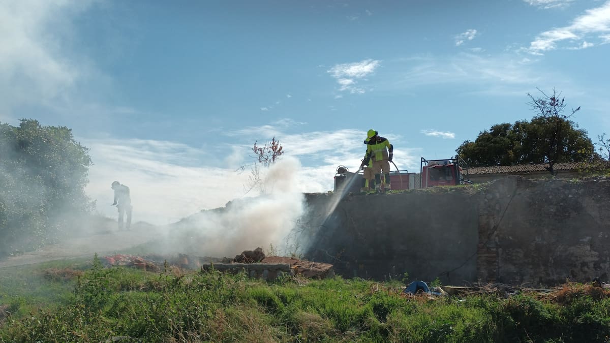 Los vecinos de El Terrero de Barbastro indignados por el octavo incendio consecutivo