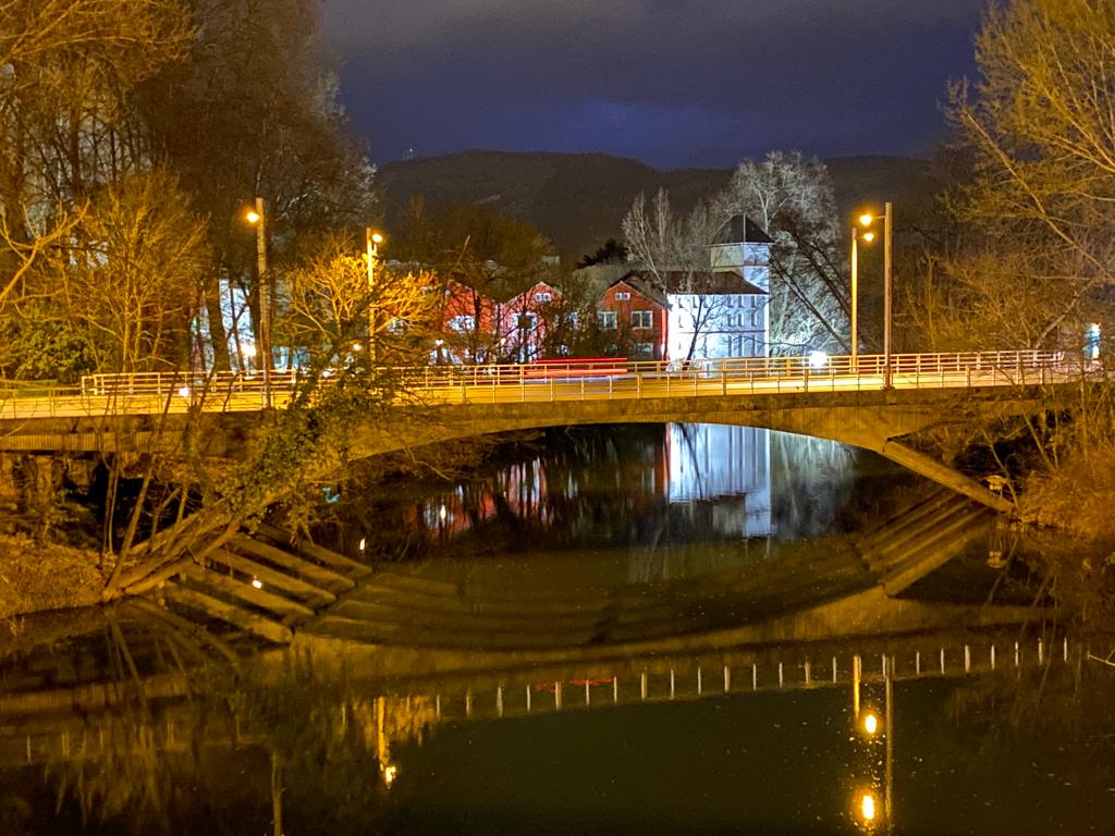 Zona cercana al puente de los Alemanes (Pamplona), donde se ha localizado el cadáver