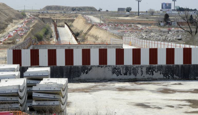 Obras paralizadas del tren Móstoles-Navalcarnero