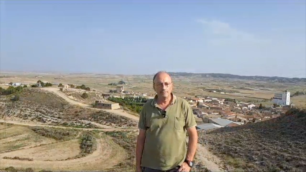 Fernando Lozano en Castejón de Monegros.