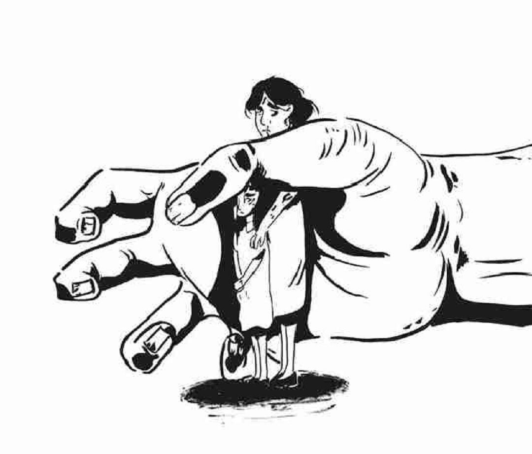 'Ni una menos', obra de Tiegan Van Klaarwater.