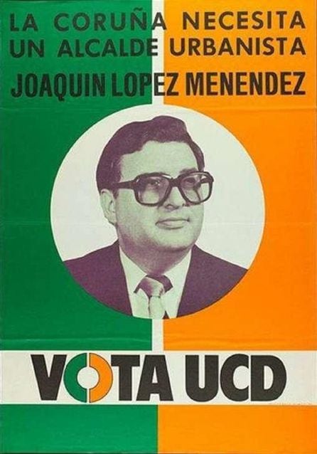 Cartel electoral de Joaquín López Menéndez