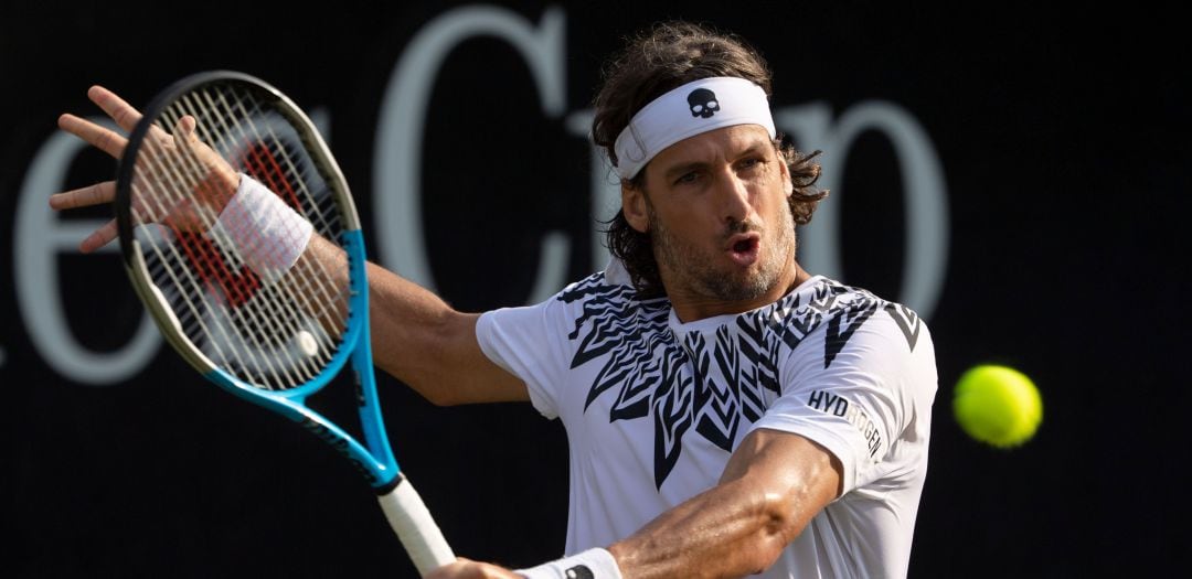 Feliciano López, durante un partido de tenis