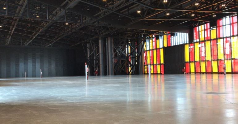 Vista interior del Palacio de Exposiciones de León