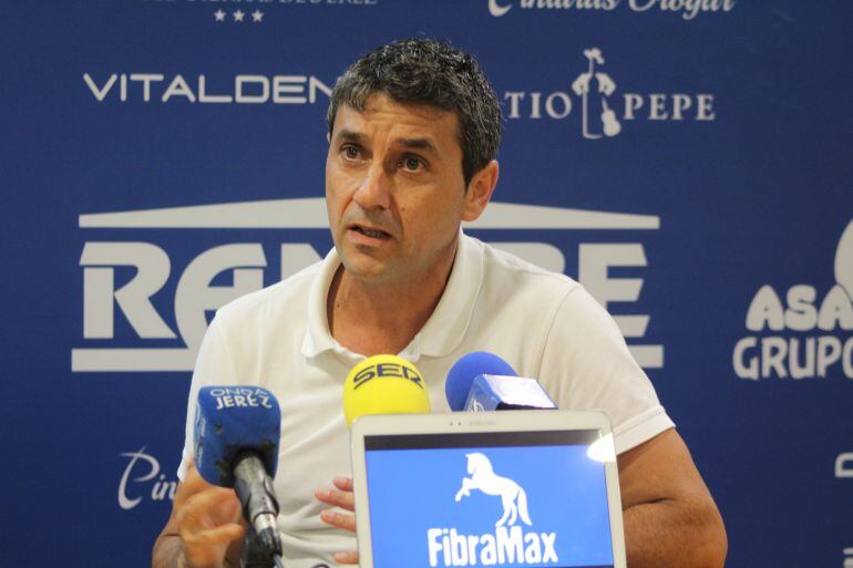 Pepe Masegosa durante la rueda de prensa del viernes