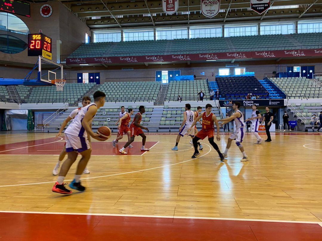 Momento del partido frente al UCAM Murcia