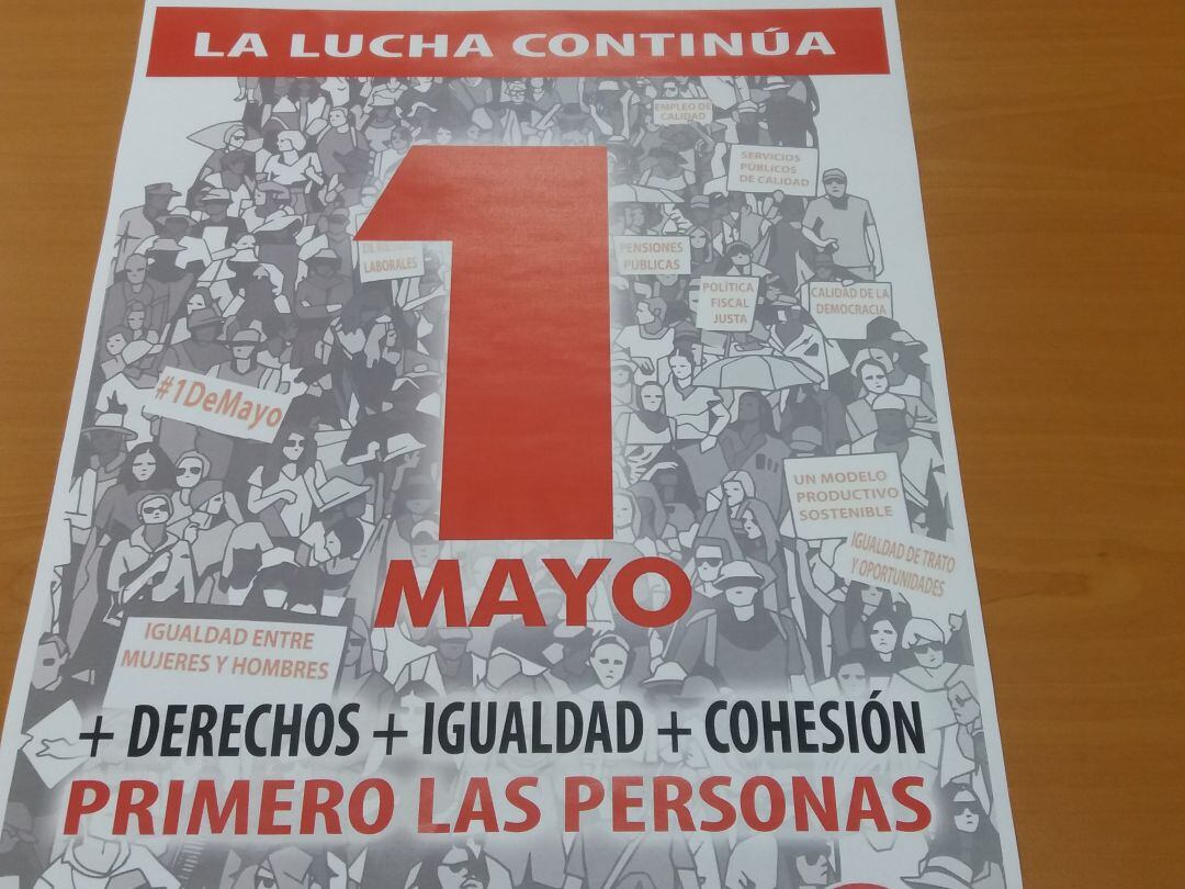 Los sindicatos mayoritarios convocan a los trabajadores a manifestarse en Mieres el próximo 1 de Mayo. 