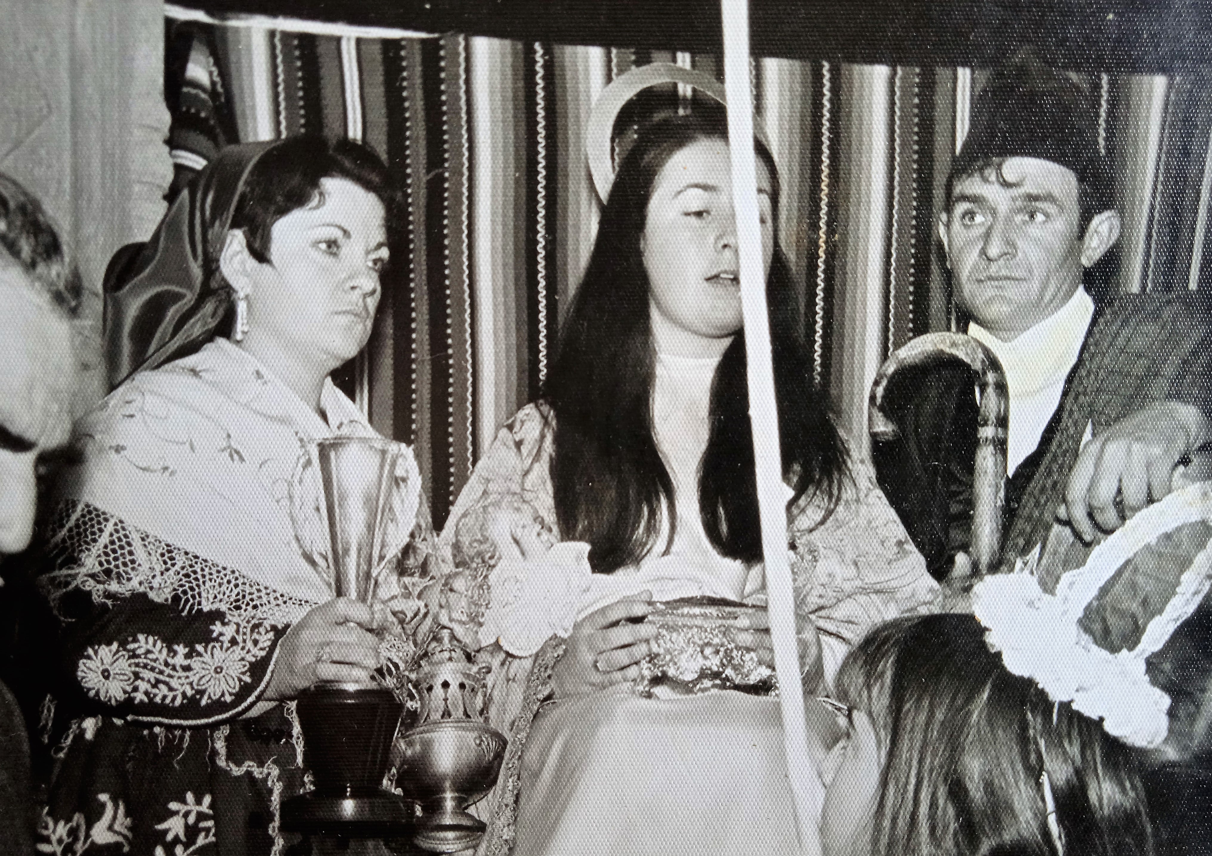 Año 1966. Alfonso con 20 años representando al pastor Giusseppe  en el auto de Los Reyes Magos.