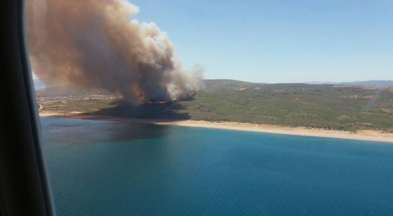 El fuego visto desde el aire