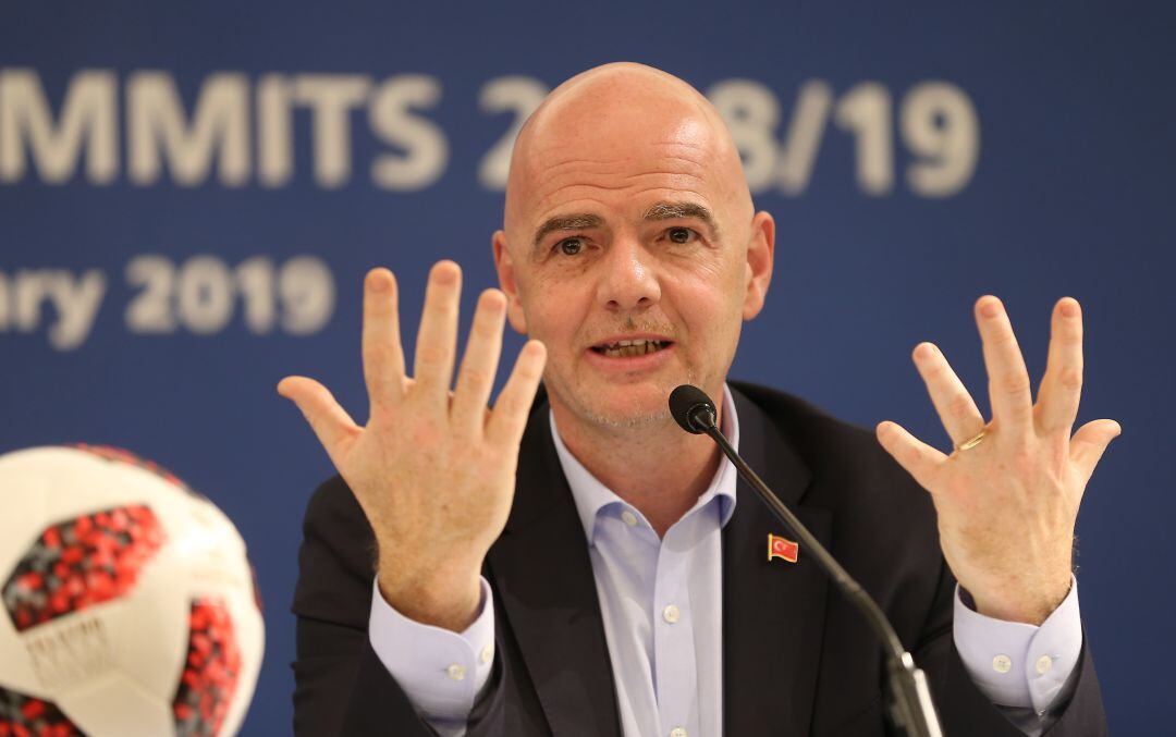 El presidente de la FIFA Gianni Infantino.