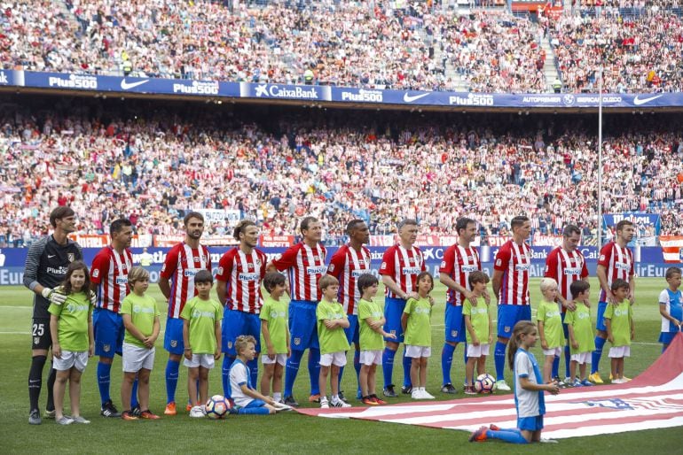 Alineación inicial del &quot;Atlético Leyendas&quot;