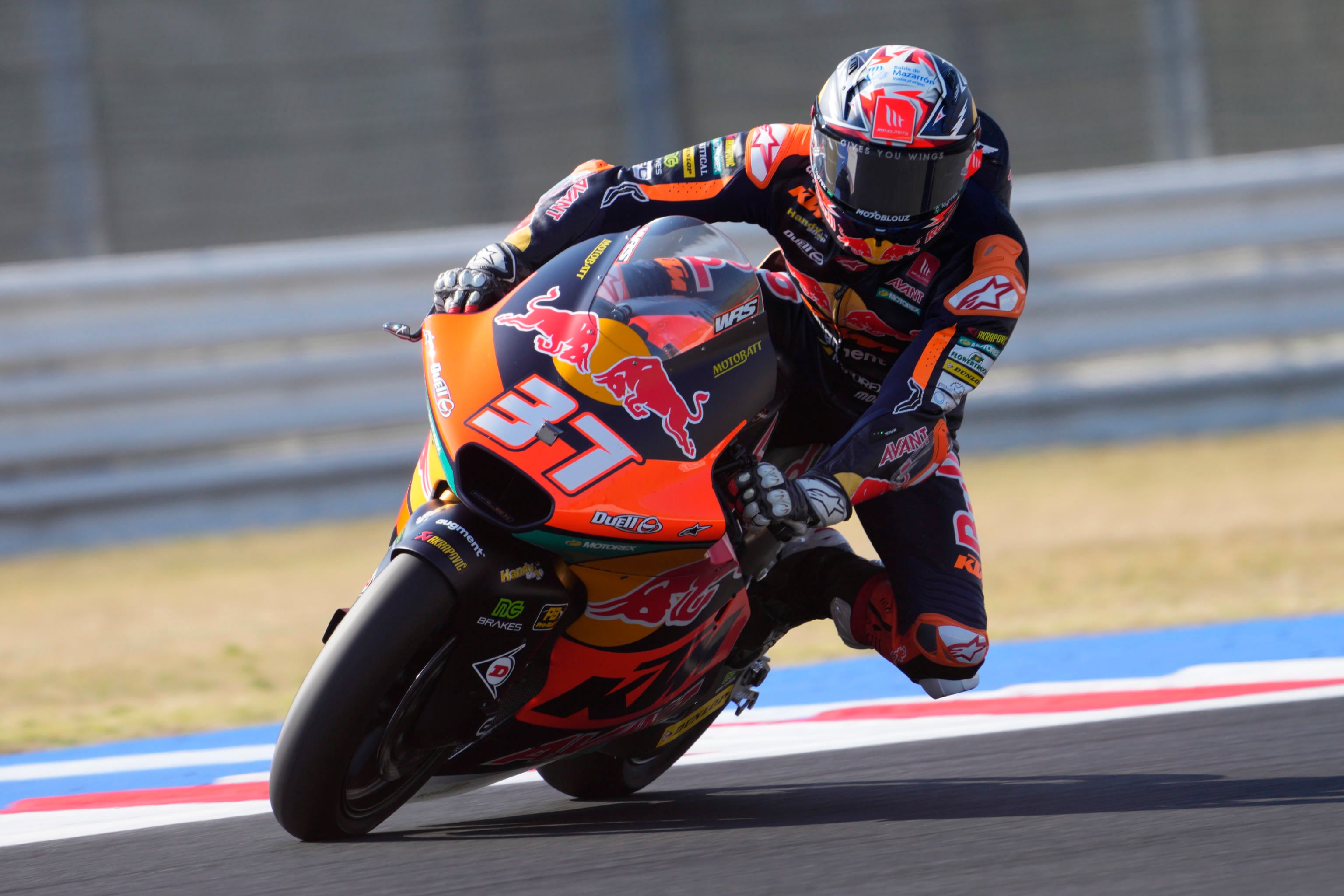 Misano Adriatico (Italy), 08/09/2023.- Pedro Acosta durante el GRan Premio de San Marino EFE/EPA/DANILO DI GIOVANNI