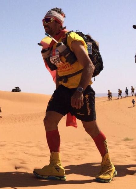 Francisco Javier López Cortes en el Maratón des Sables