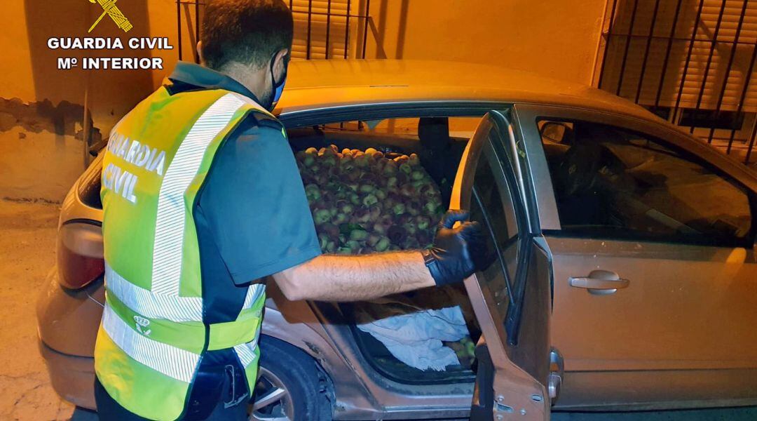 Mercancía interceptada por la Guardia Civil