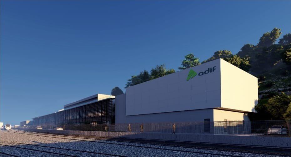 Infografía del futuro proyecto ferroviario en Santander.