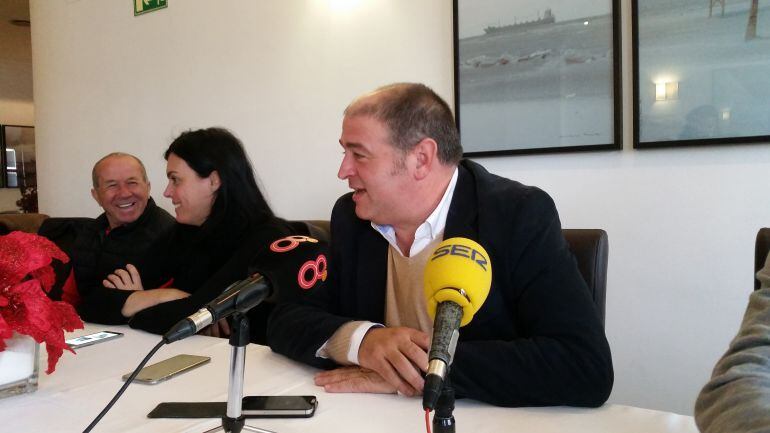 El alcalde barreño, Jorge romero, durante su comparecencia ante los medios de comunicación.