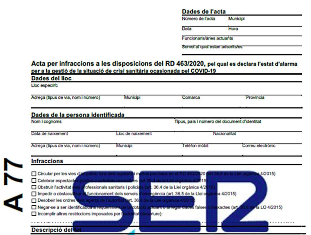 En total, s’ha sancionat 71.444 persones, segons dades del Departament d’Interior. Les multes oscil·len entre els 600 i els 30.000 euros