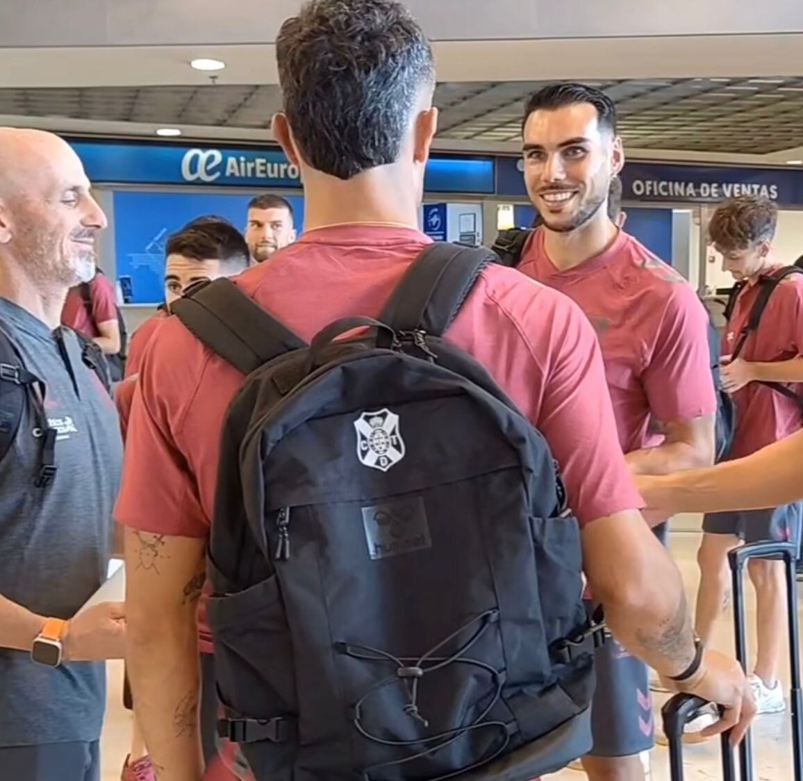 Dani Martín, en el viaje a Guadalajara.