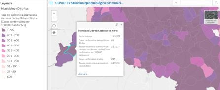 Situación epidemiológica de Cadalso de los Vidrios actualizada a 19 de enero de 2021