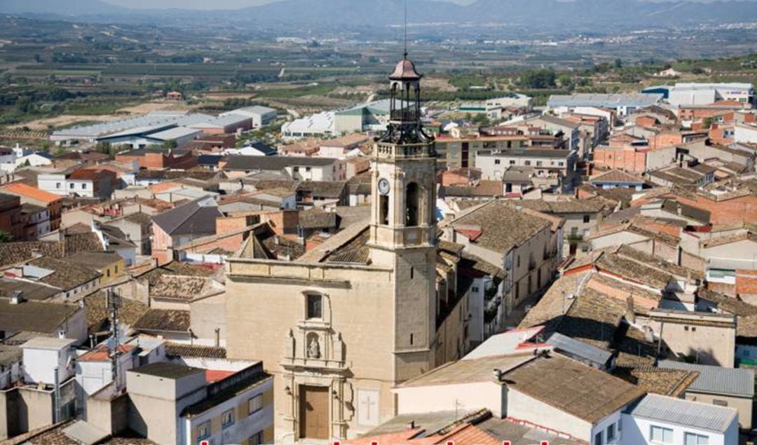 Vista aèrea de la localitat de La Pobla del Duc