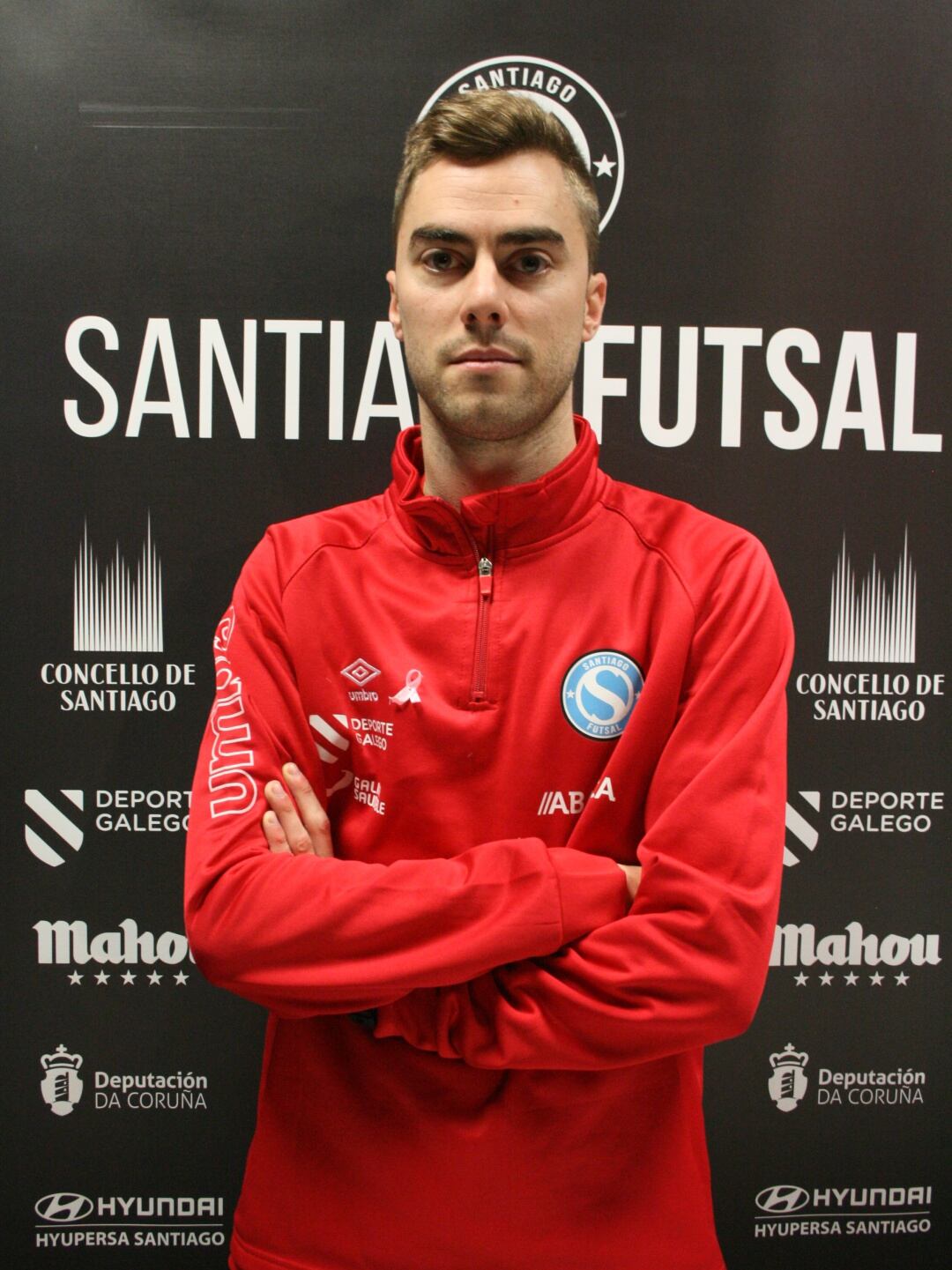 David Rial, en la sala de prensa del Multiusos Fontes do Sar