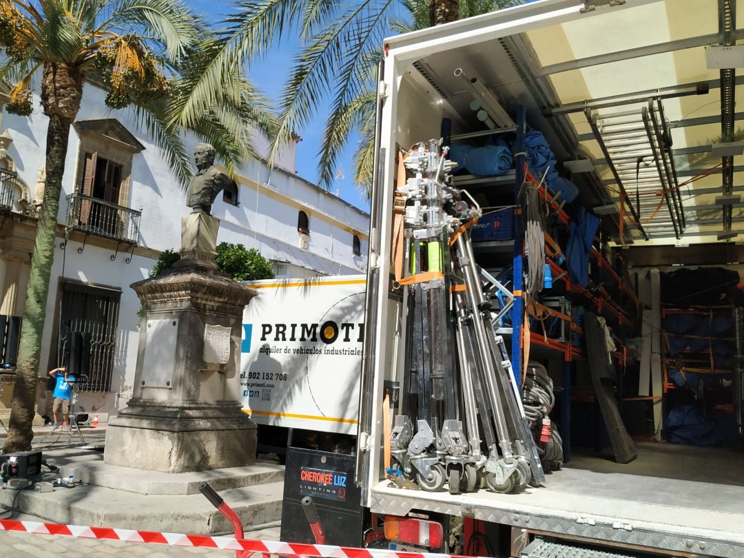 Rodaje de una película en Jerez