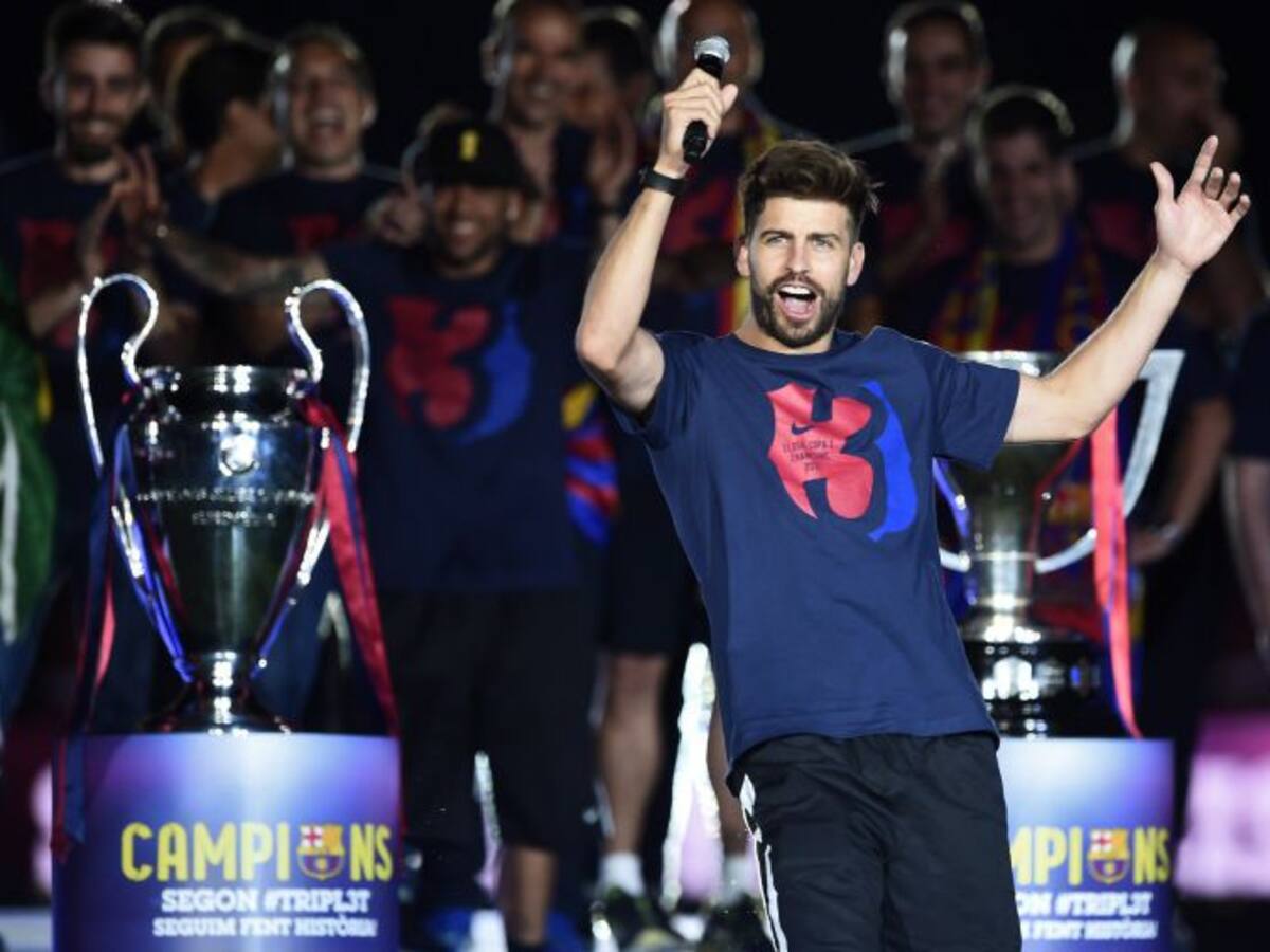 Piqué recuerda la fiesta de cumpleaños de Cristiano en la celebración del Barça