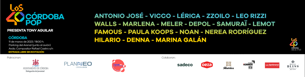 18 artistas en Los40 Córdoba Pop 2023