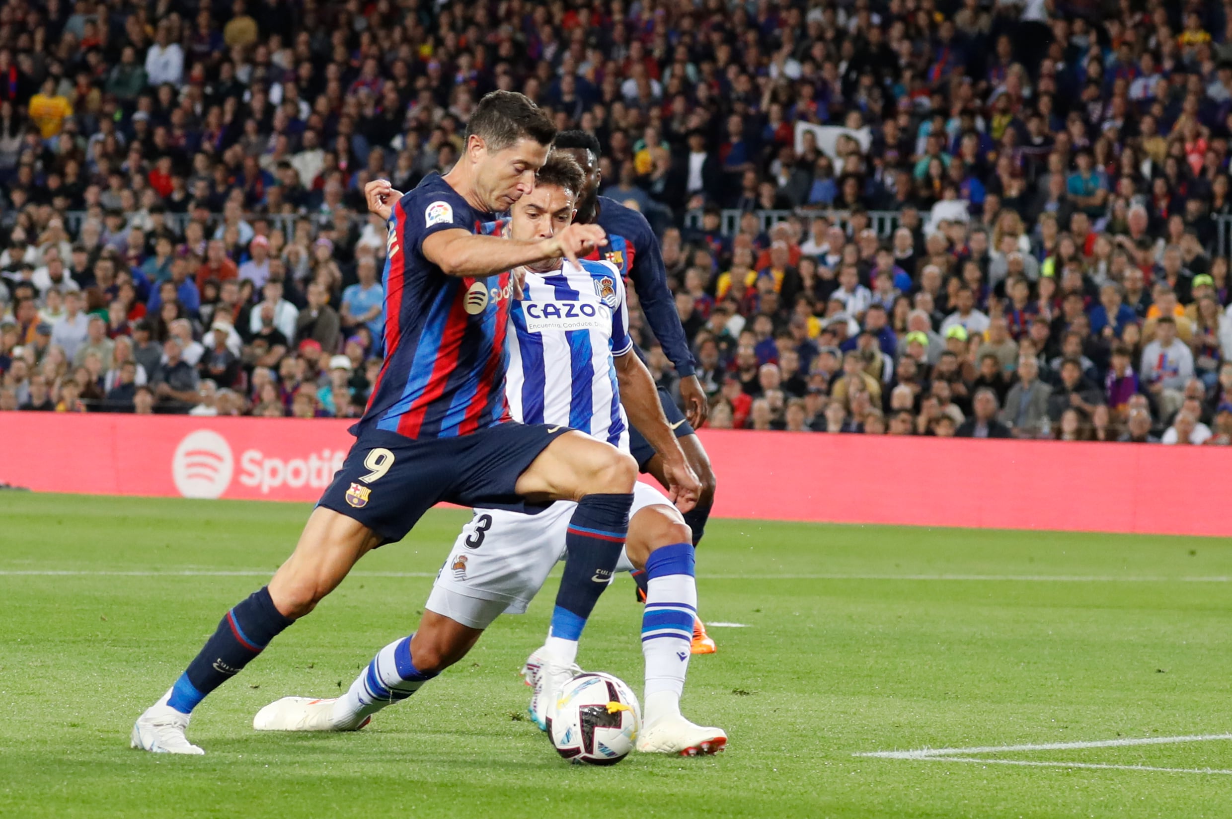 Real Sociedad - FC Barcelona, en la pasada temporada. EFE/ Marta Perez