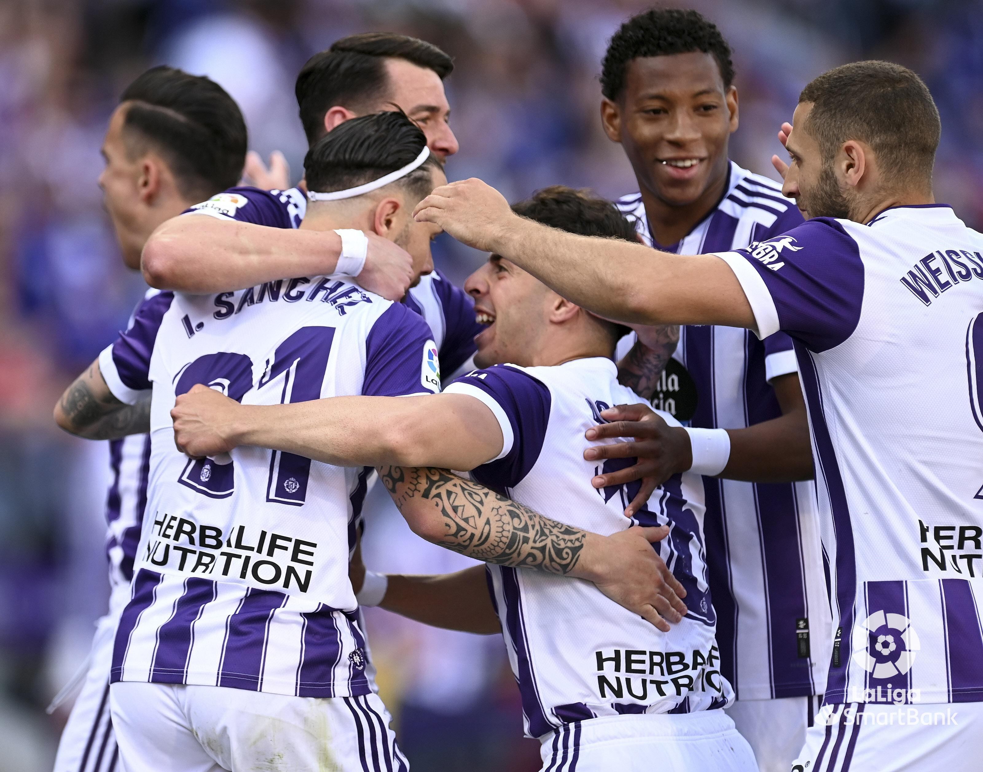 Celebración del gol de Iván Sánchez