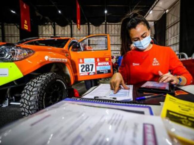 Miriam Silva durante el Rally Dakar de este año