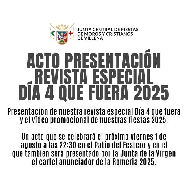 Cartel del acto