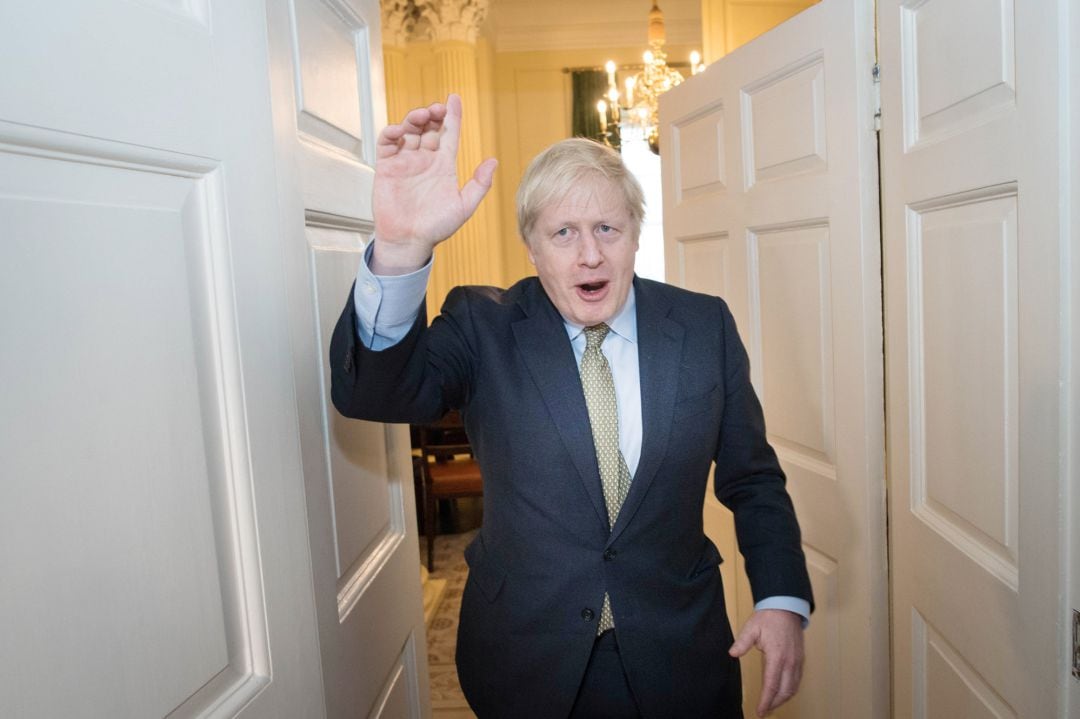 Boris Johnson eufórico por los resultados