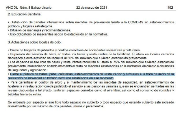 Novedades en las medidas de nivel 2 para la Hostelería