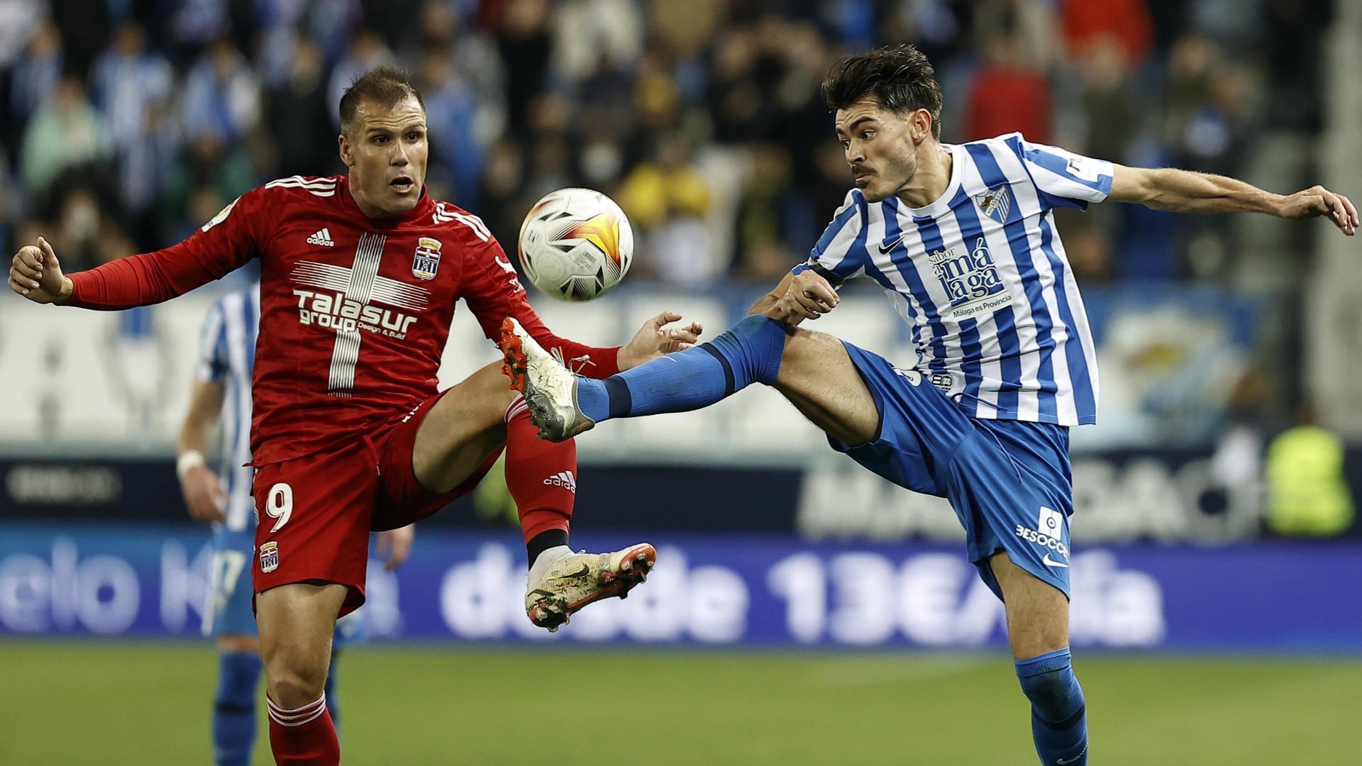 El centrocampista del Málaga Jozabed Sánchez fue titular en el duelo ante el Cartagena