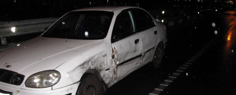 accidente de tráfico. Foto de archivo