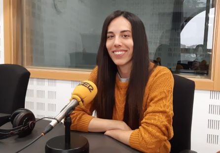 Eva Calvo durante la entrevista en &#039;Destino Tokio&#039;